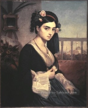 Oriental dame Marc Charles Gabriel Gleyre Peinture à l'huile